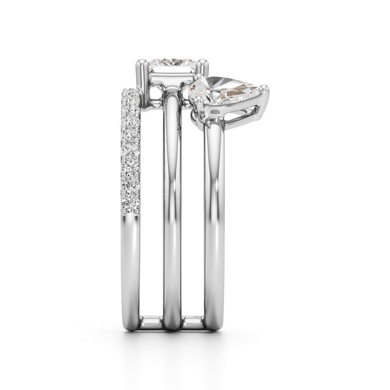 Aurora Dual-Stone Designer Ring