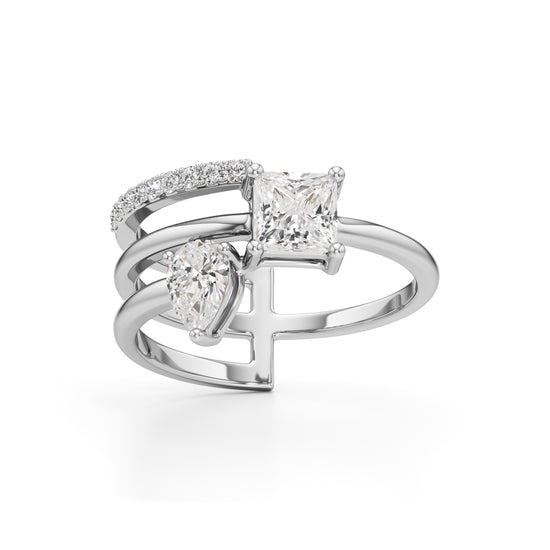Aurora DualStone Designer Ring