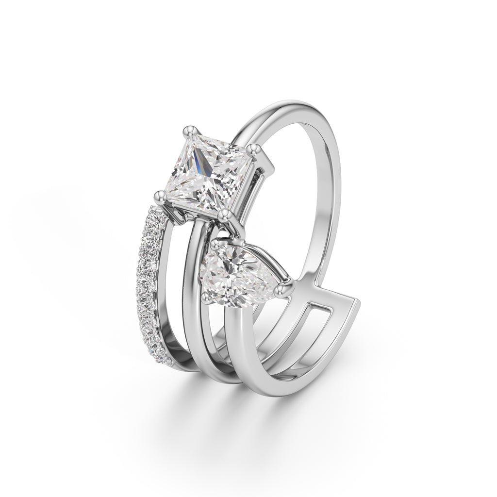 Aurora DualStone Designer Ring