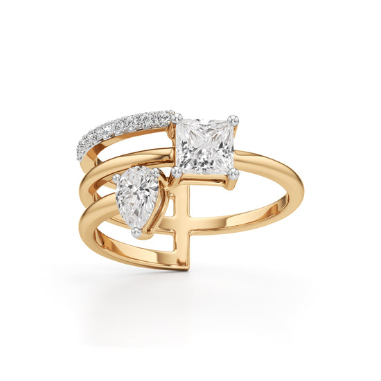 Aurora DualStone Designer Ring