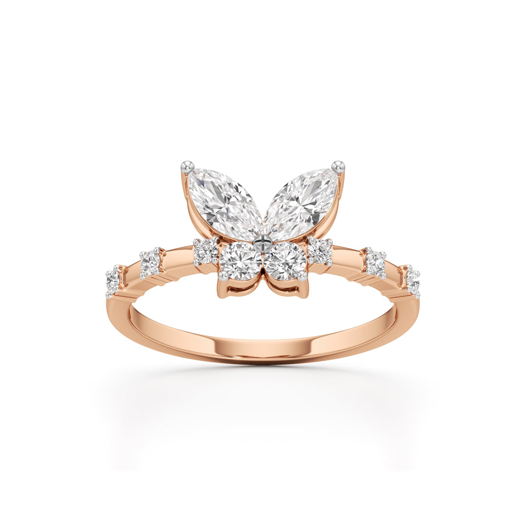 Papillon Sparkle Diamond Butterfly Ring