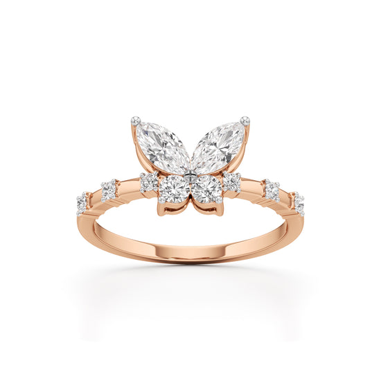 Papillon Sparkle Diamond Butterfly Ring