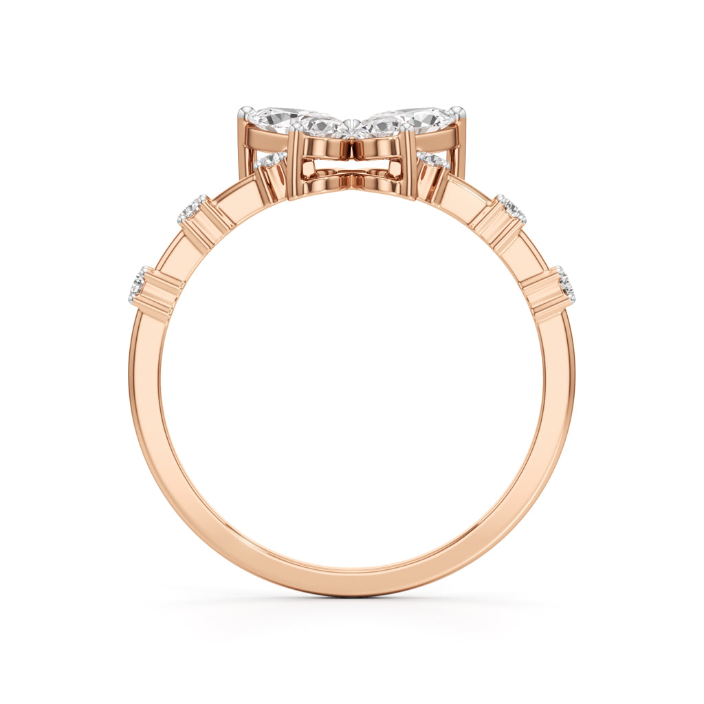 Papillon Sparkle Diamond Butterfly Ring