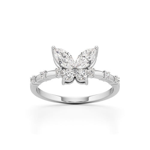 Papillon Sparkle Diamond Butterfly Ring