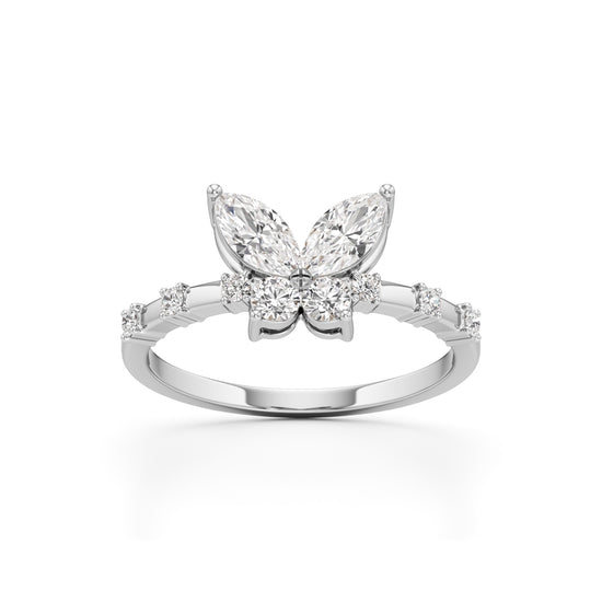 Papillon Sparkle Diamond Butterfly Ring