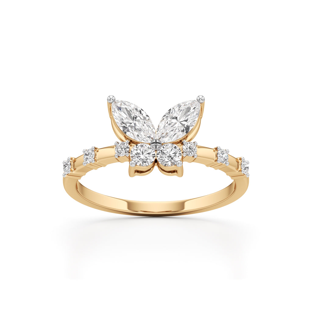 Papillon Sparkle Diamond Butterfly Ring