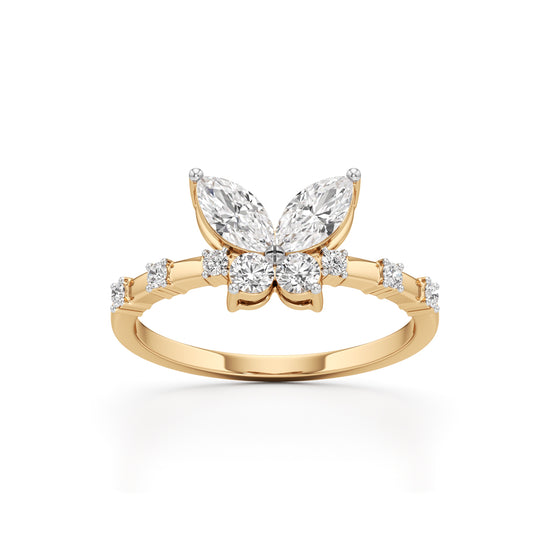 Papillon Sparkle Diamond Butterfly Ring