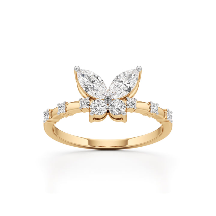 Papillon Sparkle Diamond Butterfly Ring