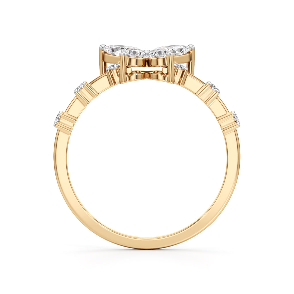 Papillon Sparkle Diamond Butterfly Ring