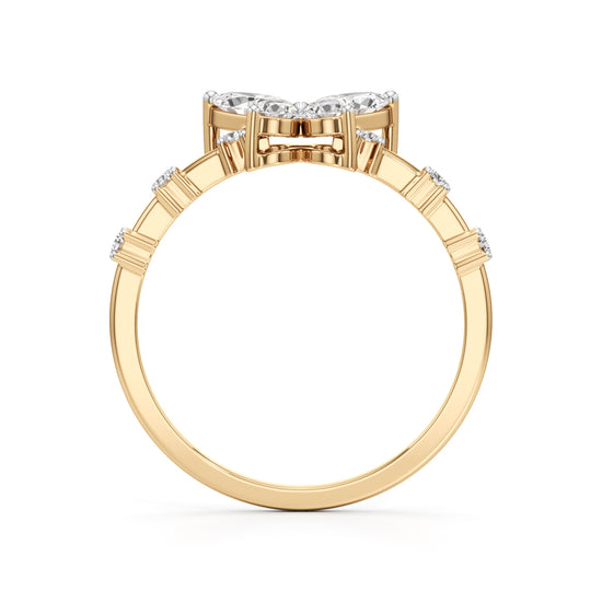 Papillon Sparkle Diamond Butterfly Ring