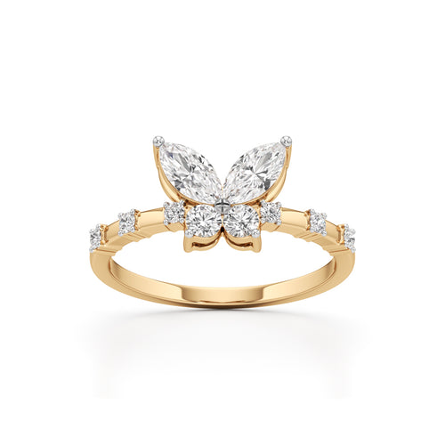 Papillon Sparkle Diamond Butterfly Ring