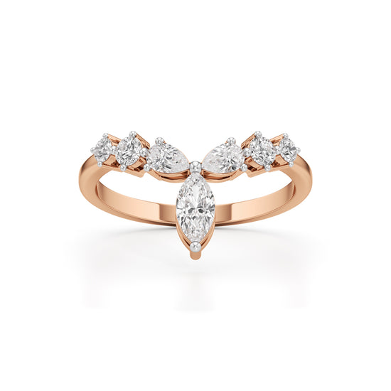 Aurora Marquise Accent Diamond Ring
