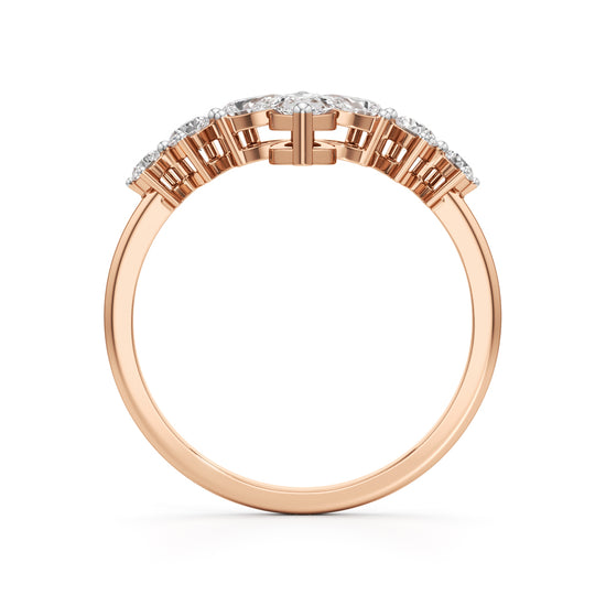 Aurora Marquise Accent Diamond Ring