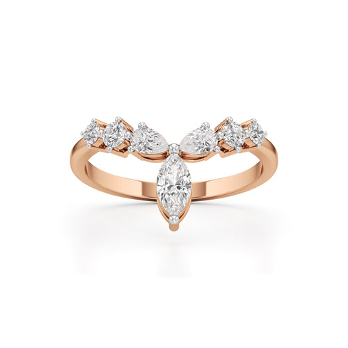 Aurora Marquise Accent Diamond Ring