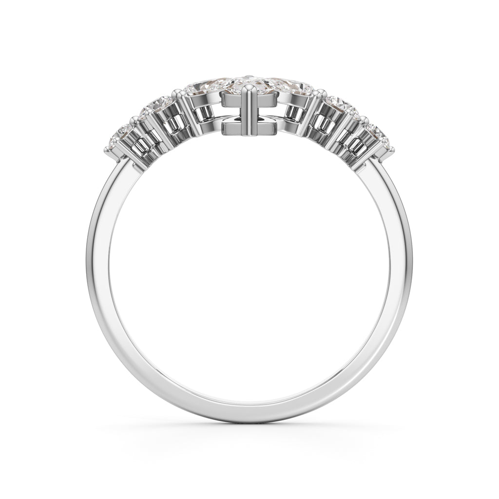 Aurora Marquise Accent Diamond Ring