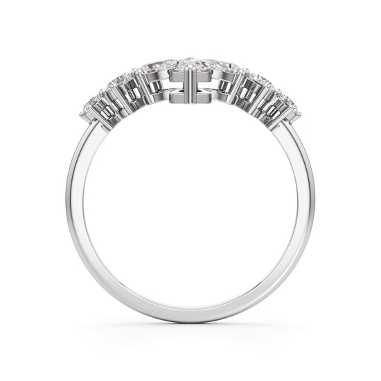 Aurora Marquise Accent Diamond Ring