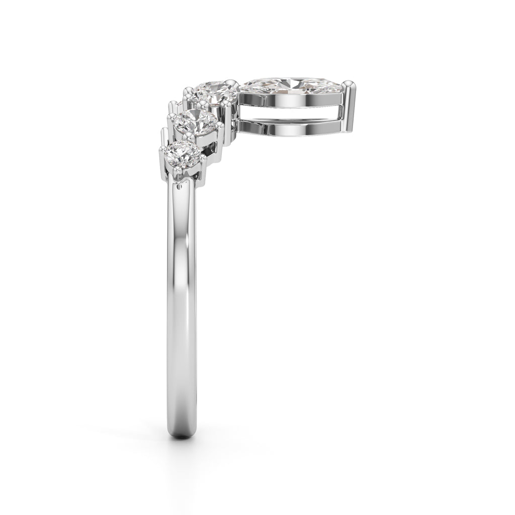 Aurora Marquise Accent Diamond Ring