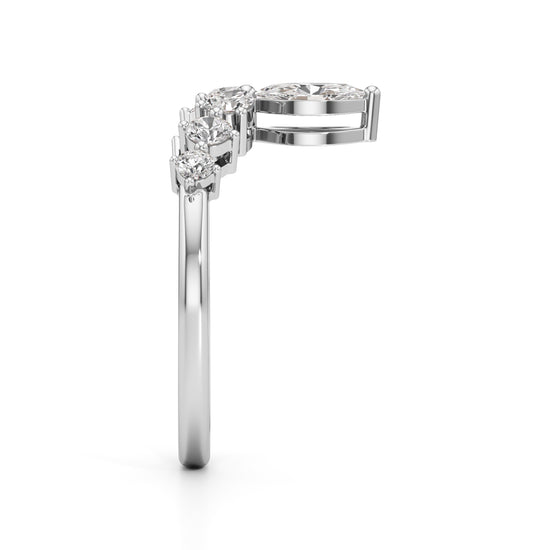 Aurora Marquise Accent Diamond Ring