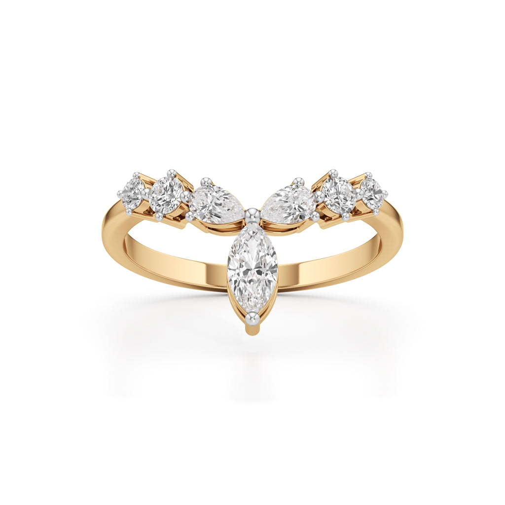 Aurora Marquise Accent Diamond Ring
