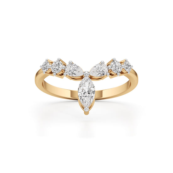 Aurora Marquise Accent Diamond Ring