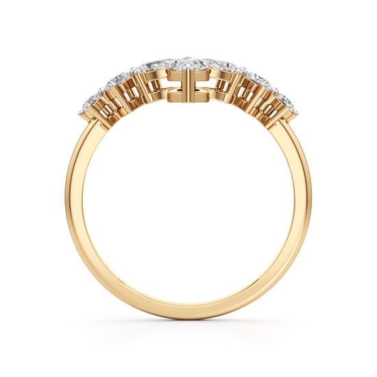 Aurora Marquise Accent Diamond Ring