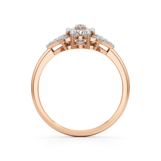 Celestia Geometric PrincessCut Diamond Ring