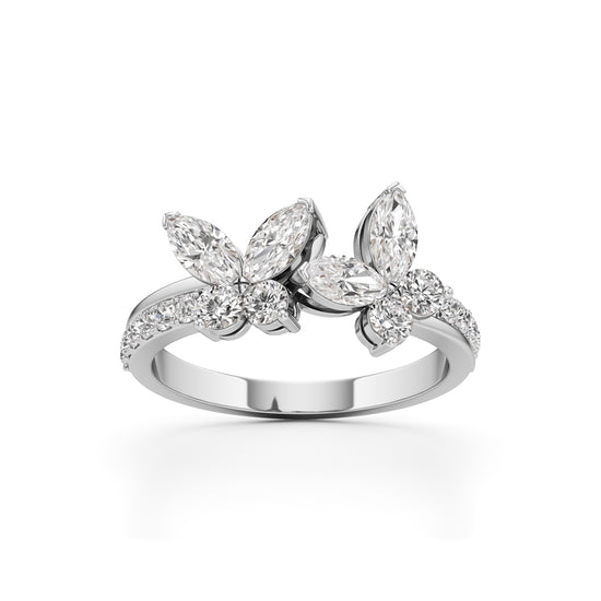 Butterfly Bloom Diamond Ring