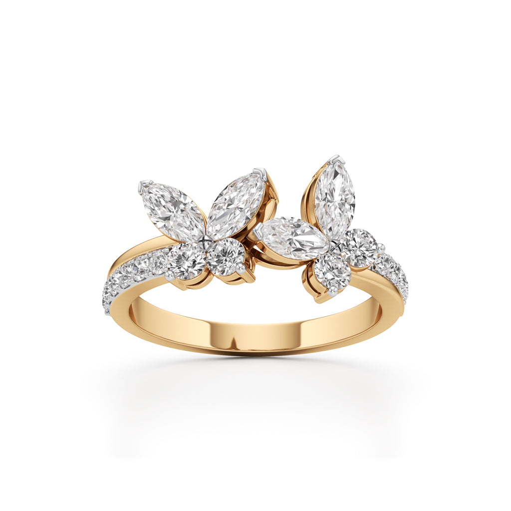 Butterfly Bloom Diamond Ring