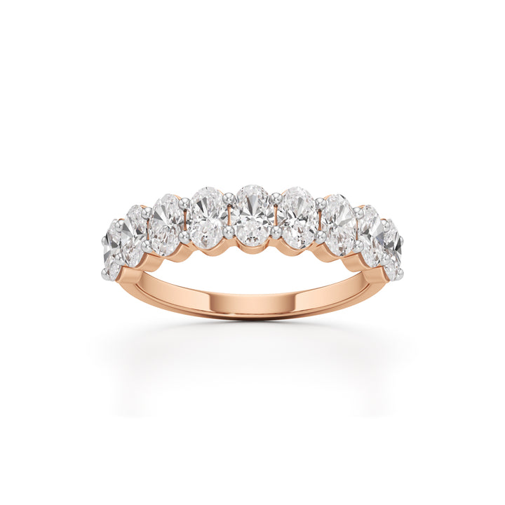 Elysia Nine-Stone Oval Diamond Band