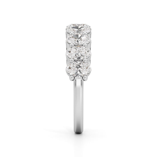 Elysia NineStone Oval Diamond Band