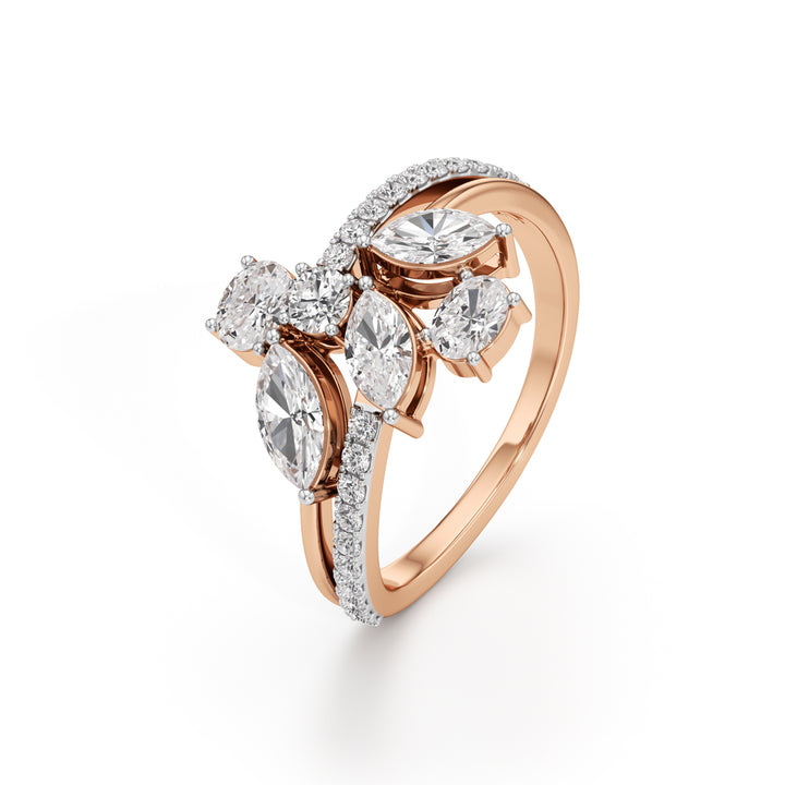 Marquise Muse Diamond Bloom Ring