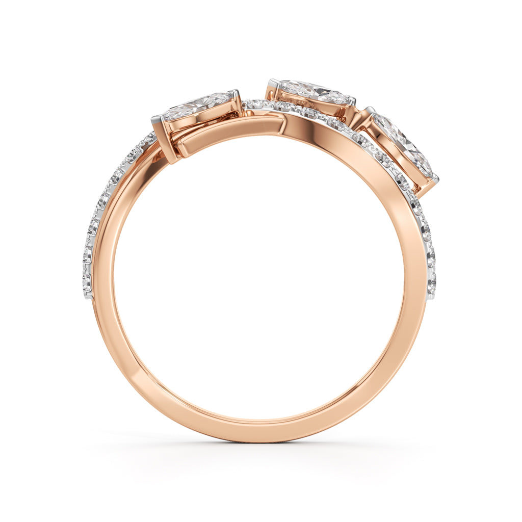 Celestia Marquise Cluster Diamond Ring