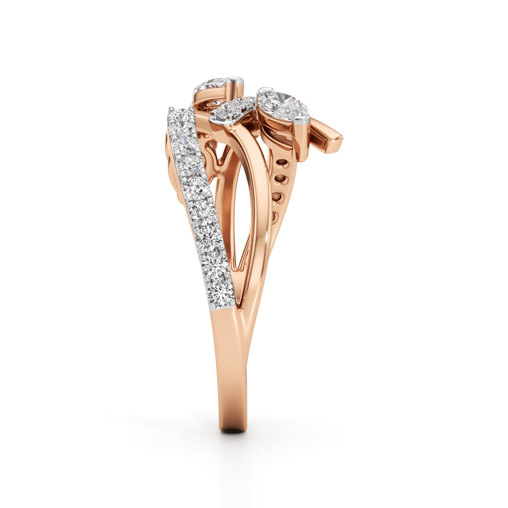 Celestia Marquise Cluster Diamond Ring