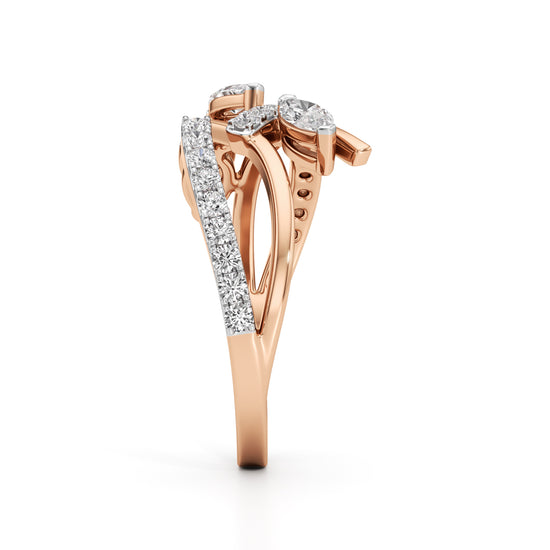Celestia Marquise Cluster Diamond Ring