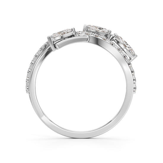 Celestia Marquise Cluster Diamond Ring