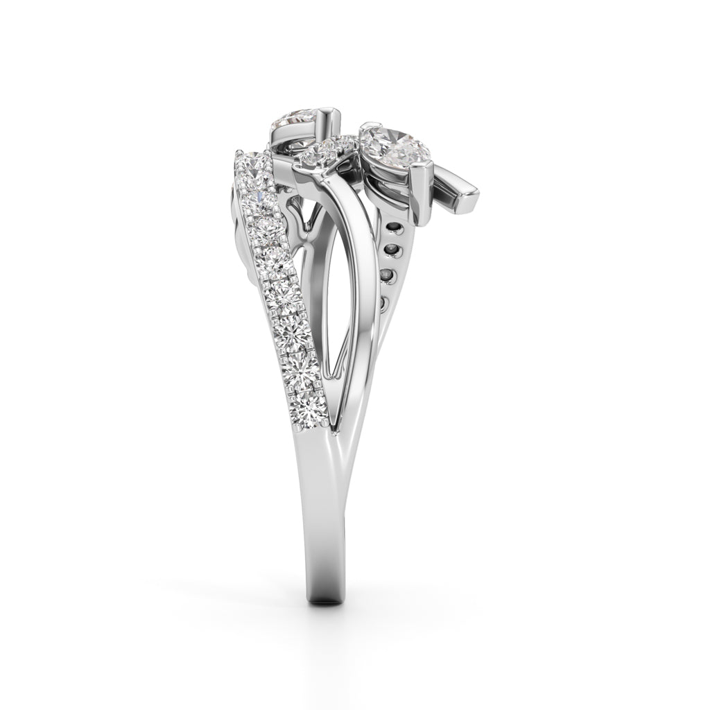 Celestia Marquise Cluster Diamond Ring