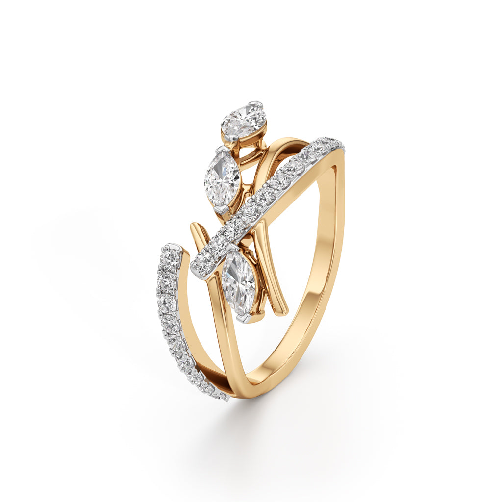 Celestia Marquise Cluster Diamond Ring