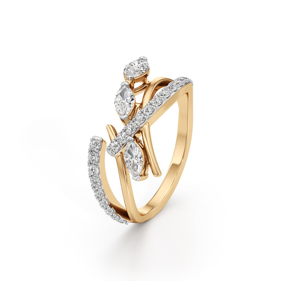 Celestia Marquise Cluster Diamond Ring