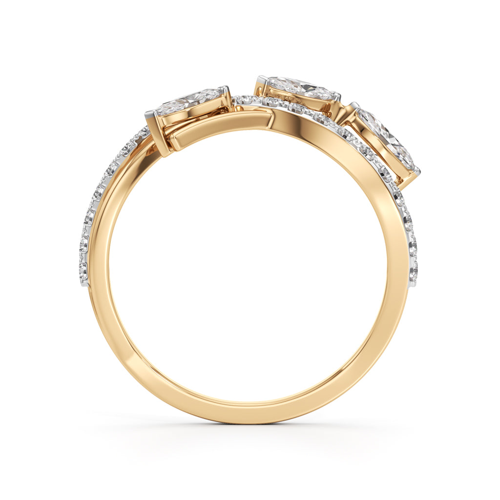 Celestia Marquise Cluster Diamond Ring