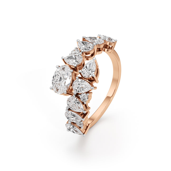 Celestia Cluster-Set Diamond Ring