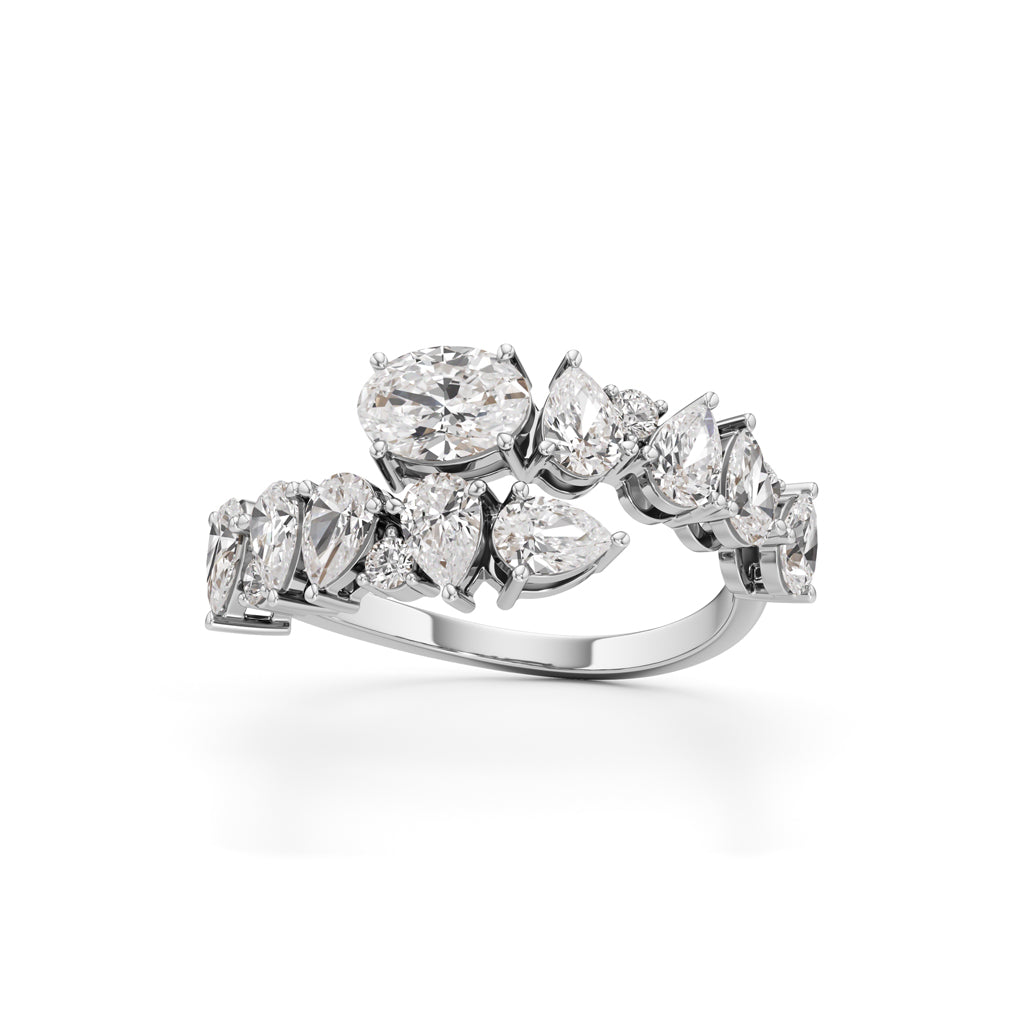 Celestia Cluster-Set Diamond Ring