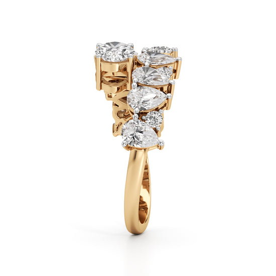 Celestia Cluster-Set Diamond Ring