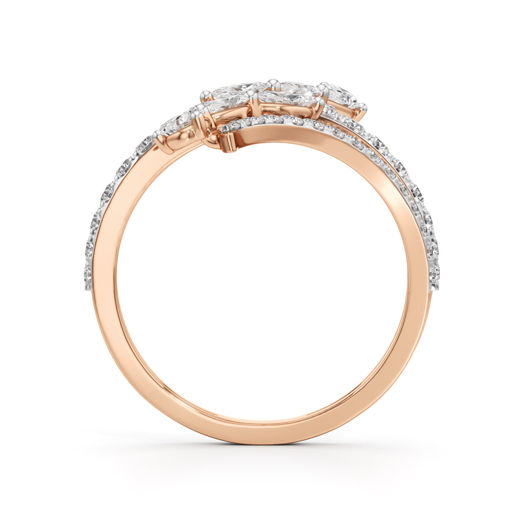 Aurora Vine MultiBand Ring