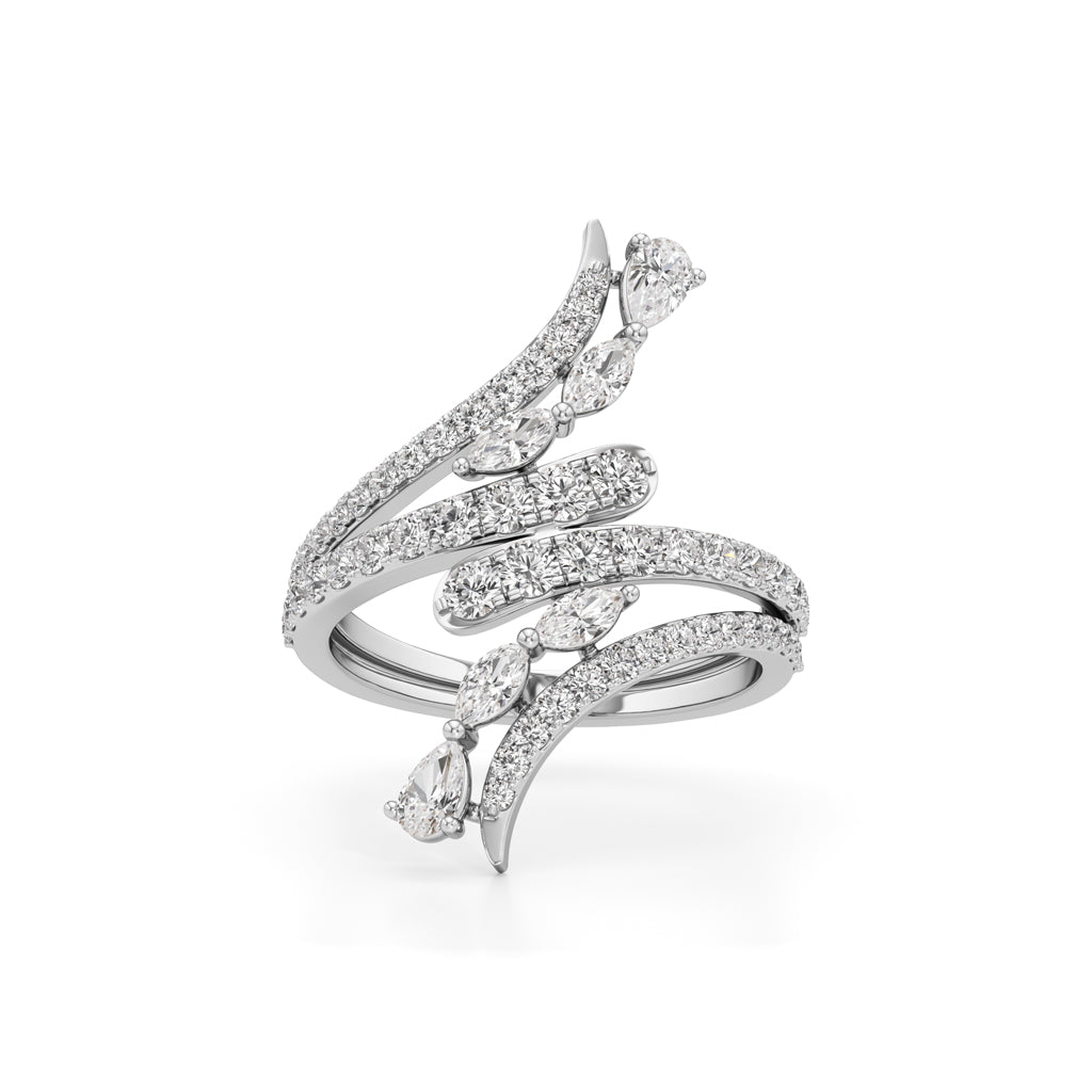 Aurora Vine MultiBand Ring