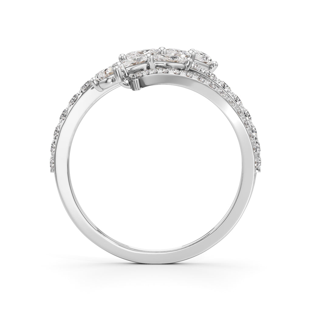 Aurora Vine MultiBand Ring