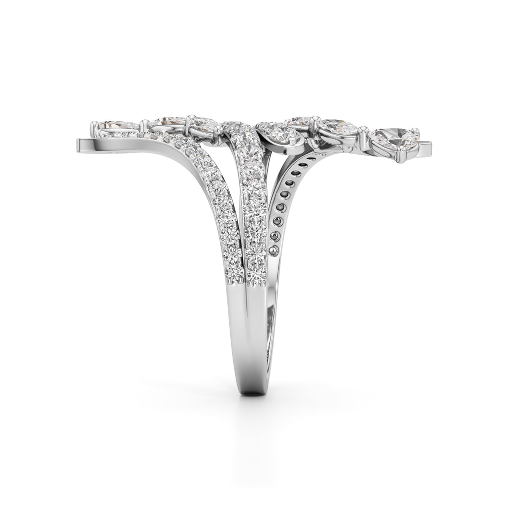 Aurora Vine MultiBand Ring