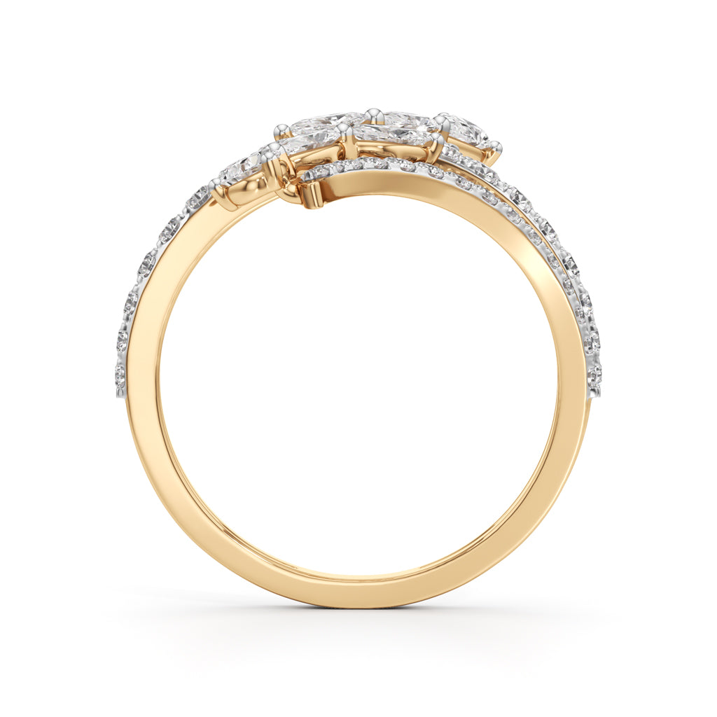 Aurora Vine MultiBand Ring