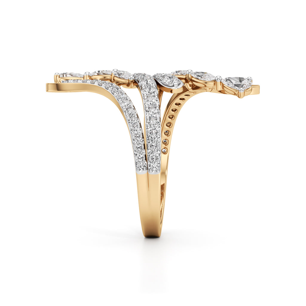 Aurora Vine MultiBand Ring