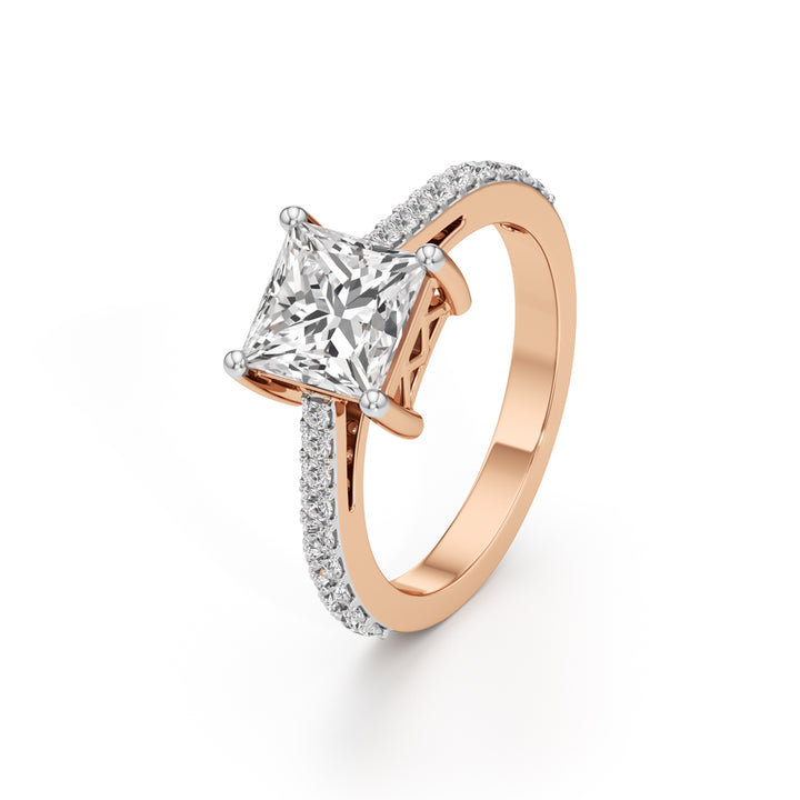Celesta Princess Diamond Ring