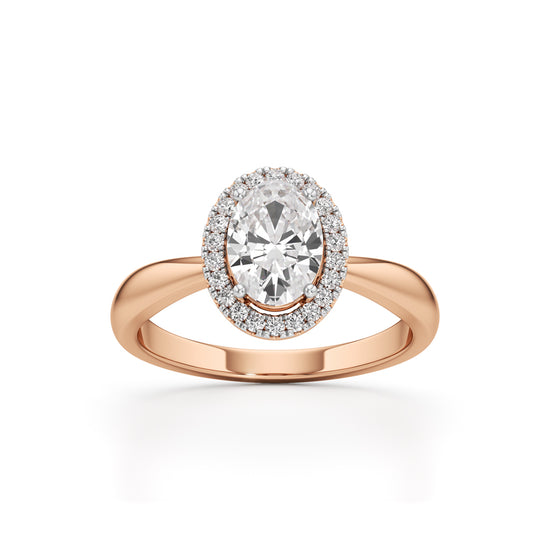 Aurielle Oval Halo Ring